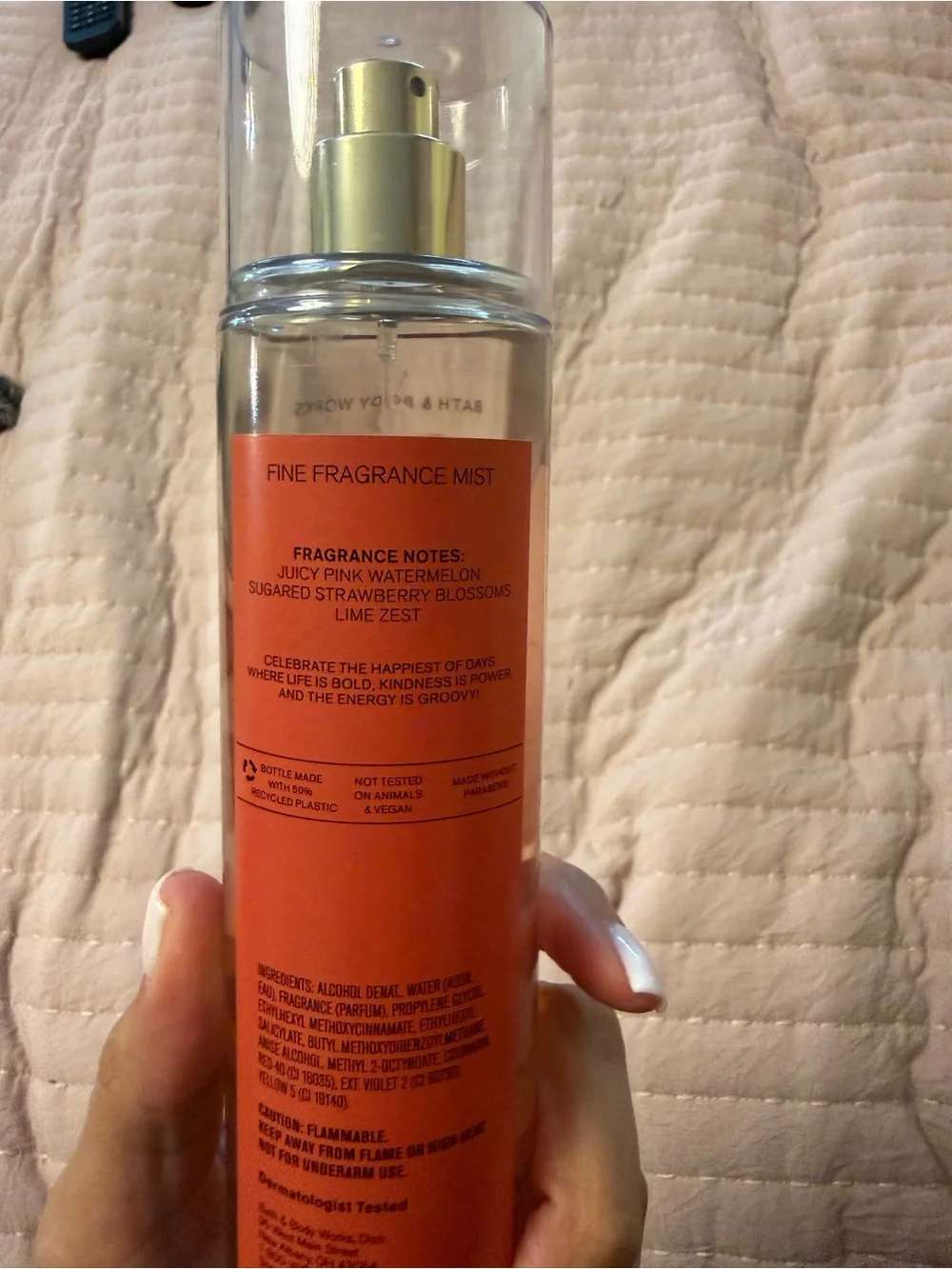 Bath & Body Works Groovy Watermelon Fine Fragrance Mist - Pink